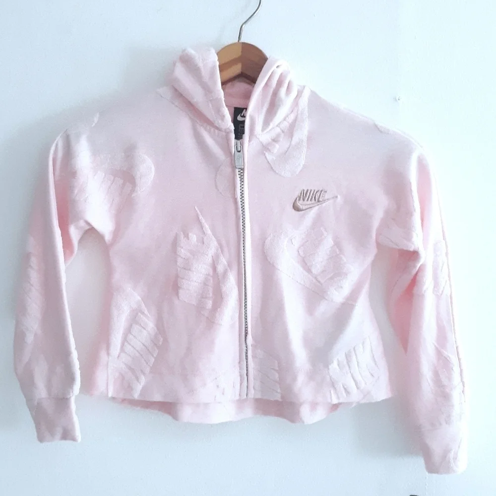 NWT Nike Girls Crop Hoodie size 5-6 Pink